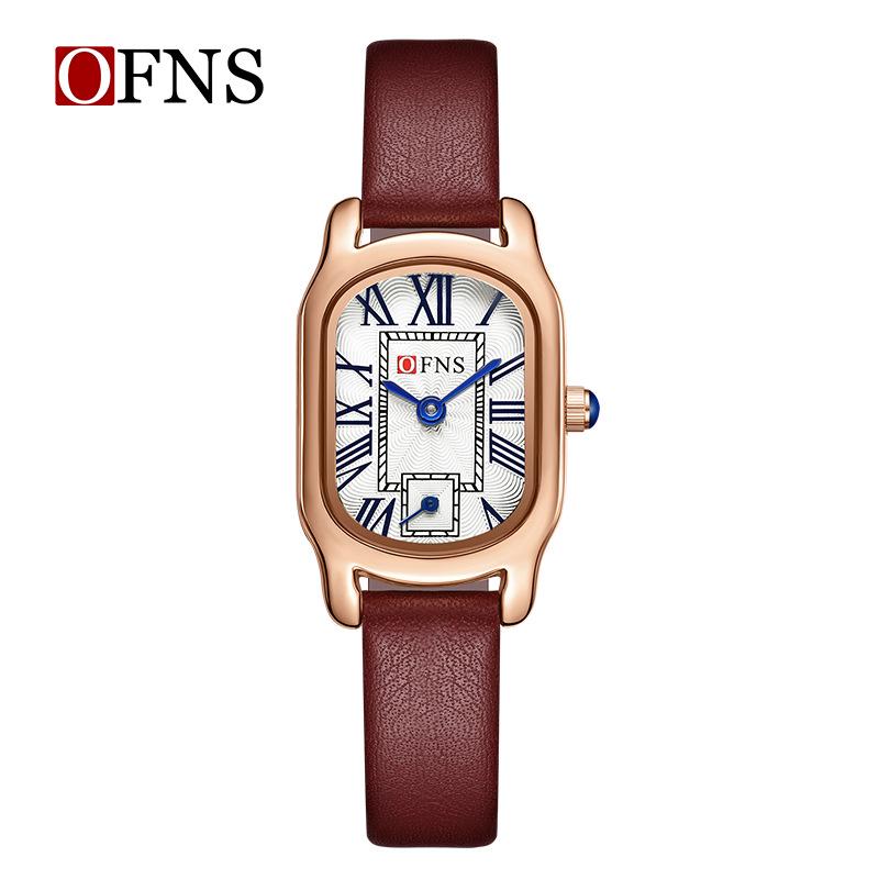 Oufanni Shi Vintage Roman Numeral Women s Quartz Watch - Fashionable Light Luxury Timepiece