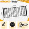 Car Cargo Net, Trunk Cargo Storage Organizer - Stretchable With Hooks, SUV & Car Interior Accessories (35.4X15.8 Inch)