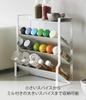 Yamazaki Tower Slim Spice 4 W24 X X Smooth 8144 Rack, Tiers, White, Approx. D9.5 H26.7cm, Access,