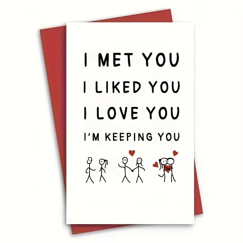 

1pcs Card For Him Or Her, Anniversary Card, Gift For Him Or Her, Small Business Supplies, Thank You Cards, Birthday Gift, Cards білий