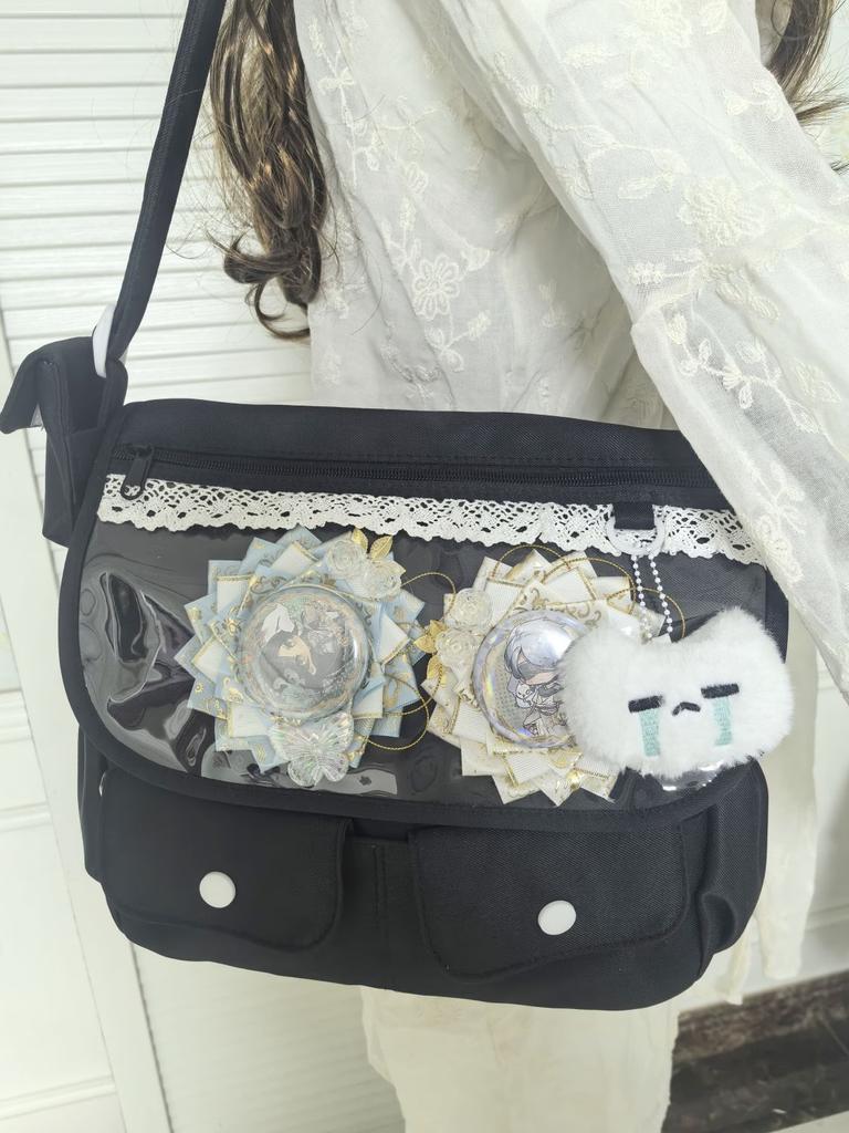 New Niche Design Japanese Cute Girl Ulzzang Ita Bag Daily Commuting Large Capacity Women's One-shoulder Crossbody Bag Doll Bag
