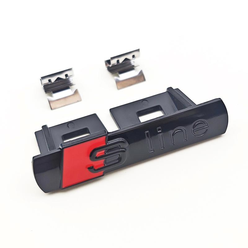 3D Metal Logo  Emblem Car Fender Side Sticker Front Grill Badge For  A3 A4 A5 A6 A7 S3 S4 S5 S6 TT  Accessories