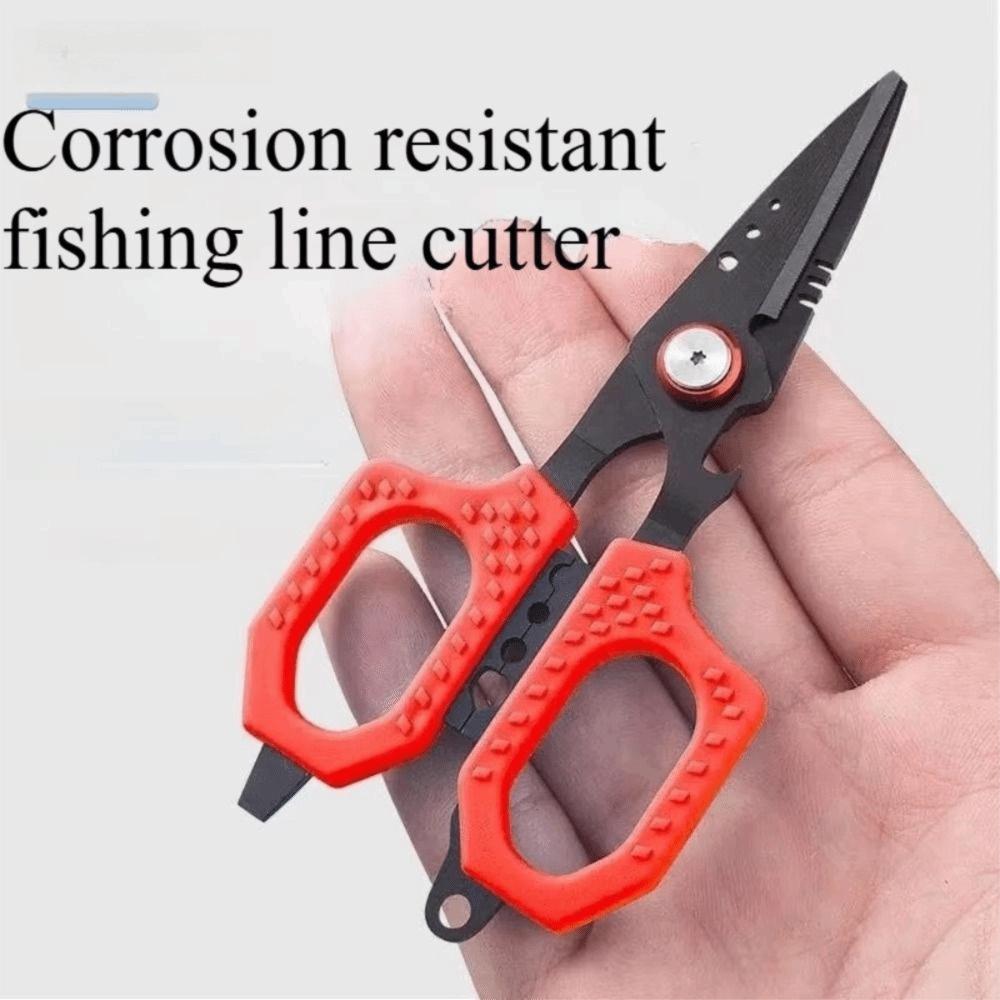 Double Serrated Precision Fishing Scissors Luya PE Scissors  Electrician Fishing Tools