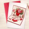 Rose Heart Patterns Mother's Day Greeting Card Imitation 3D Invitation Card  Happy Mother's Day