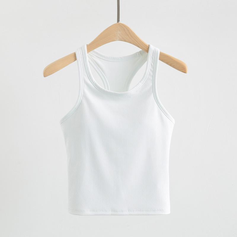 Women's Original Ebb Yoga Vest: I-Shaped Quick-Dry Sportswear with Chest Pad for Running and Fitness