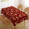 Christmas Pattern Table Stain Resistant Decorative Washable Polyester Tablecloths For Dining Table Parties And Wedding