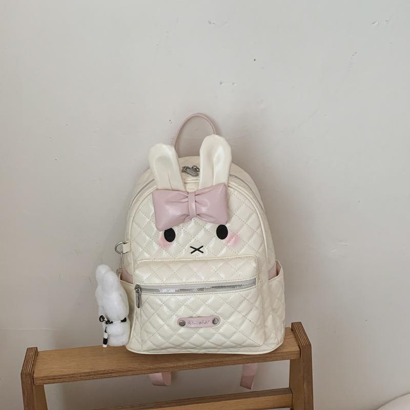 Schoolbag Japanese bow diamond kitty backpack 1011 new girl cute large capacity commuting backpack