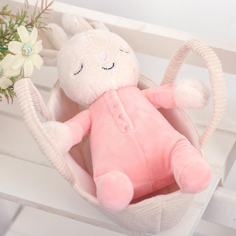 Adorable Sleeping Bunny Plush Doll For Kids Soft Comforting Toy For Girls