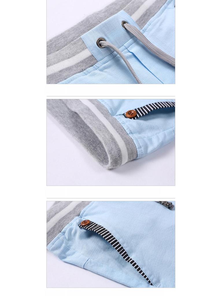 Herren Schnelltrocknende Baumwolle Strand Sportshorts - Übergröße