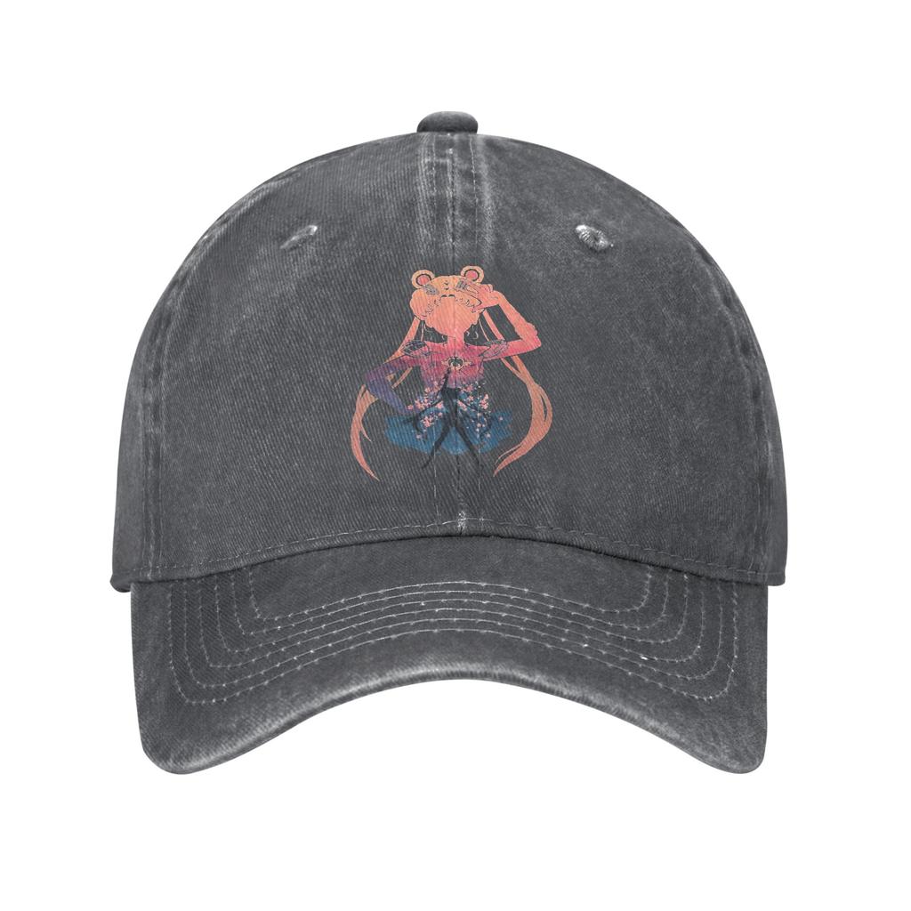 Sailors Moons Japanese Anime Unisex Women Baseball Caps Distressed Denim Caps Hat Casual Outdoor Activities Gift Headwear