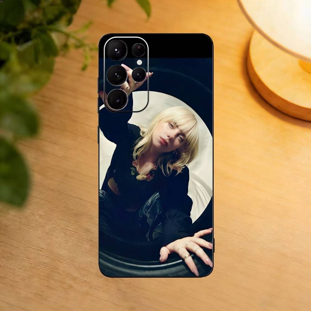 Famous S-Singer B-Billie Eilish Phone Case For Samsung S25,S24,S21,S22,S23,S30,Ultra,S20,Plus,Fe,Lite Black Shell