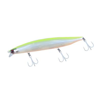Daiwa Wolfsbarsch Köder Uferlinie Shina Z Vertis R140S-SSR Chart Back Pearl