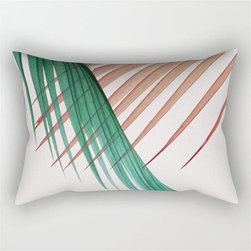 30x50cm Grün Tropische Blätter Pflanze Kissenbezug Wohnzimmer Stuhl Heimdekoration Regenbogen Blume Frucht Sofa Kissenbezug