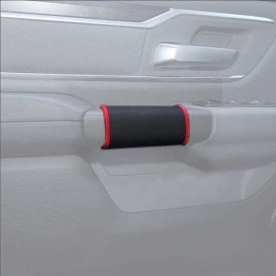 Car Inner Door Grab Handle Soft Cloth Cover Accessories For Dodge RAM 1500 19-25