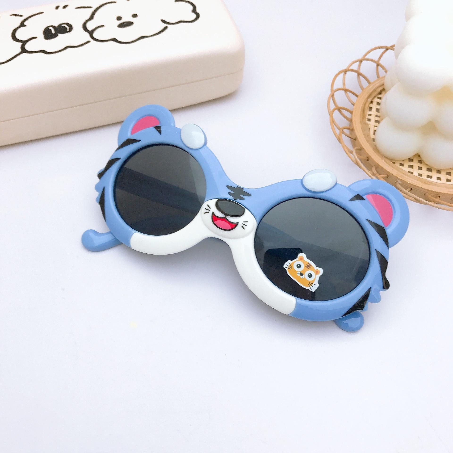 Little Tiger Children S Silicone Sunglasses Boys Sunglasses Sunscreen Cartoon Cute Girls Polarized Glasses