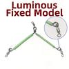 Luminous Tube Fishing Leaders Stainless Steel Anti Bite Wire Leaders Fishing Connector  For Fishing