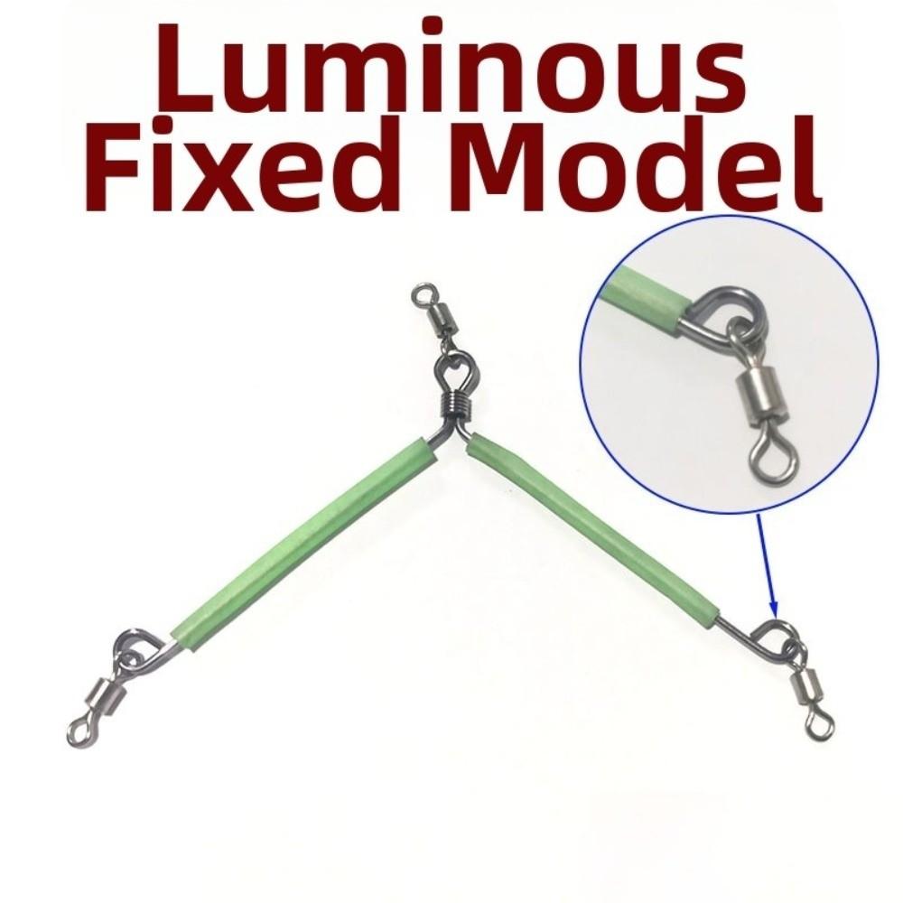 Luminous Tube Fishing Leaders Stainless Steel Anti Bite Wire Leaders Fishing Connector For Fishing
