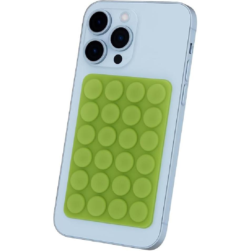 MB LuxTouch Double-Sided Silicone Phone Mount with 24 Suction Cups | Strong Grip Holder for Selfies & Videos | Ideal for Car, Mirror, Kitchen |