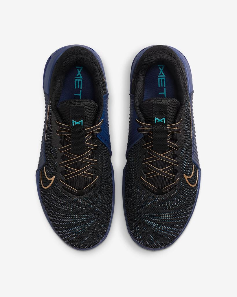 HF1098-001 Nike Metcon 9 AMP Black Deep Night Copper Moon Blue Void (Men's)