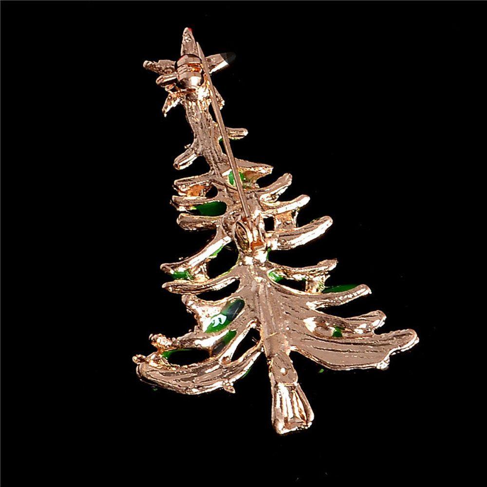 Colorful Girls Women Christmas Tree Jewelry Christmas Gift Brooch Pin Fashion Accessories
