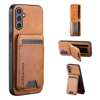 Geeignet für Samsung Galaxy S24 Handyhülle 24FE Kuhmuster Leder Magnetische Kartenhülle Neu S24Ultra