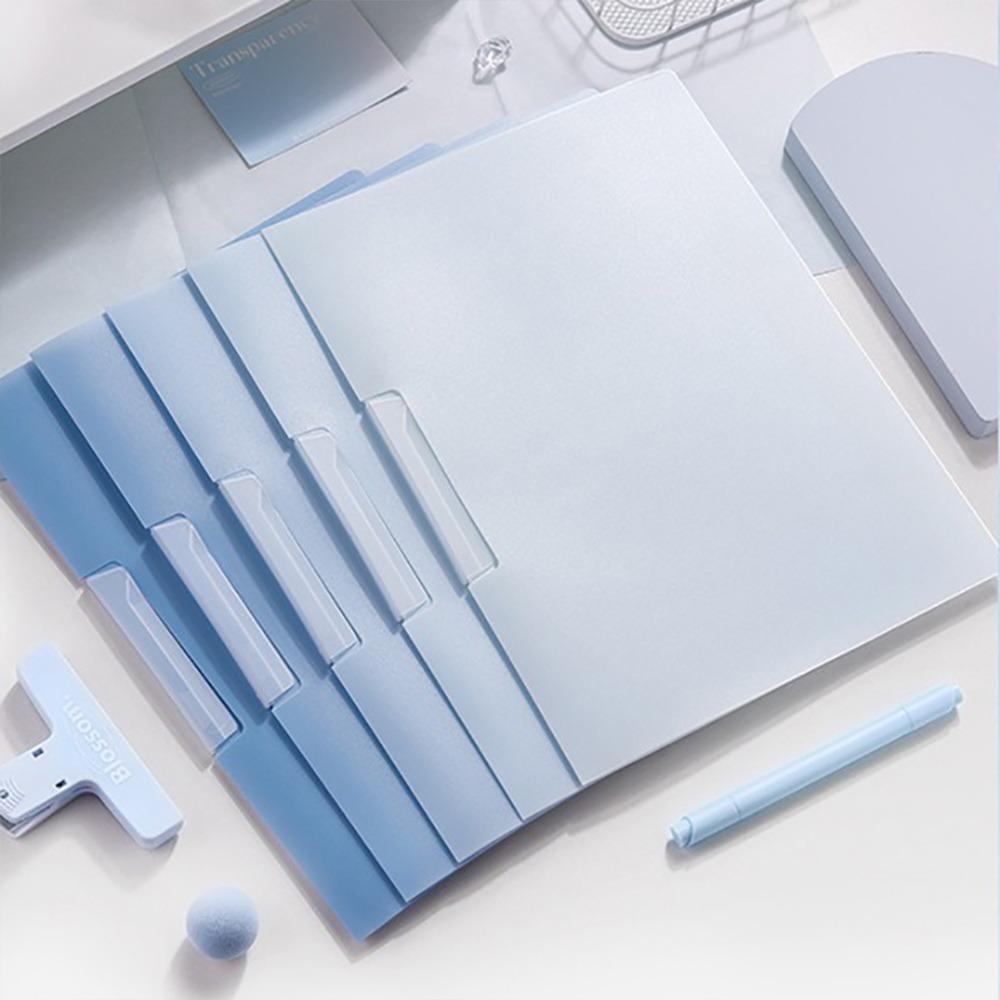 

5 шт./компл. градиентный цветной файл-папка формата А4 с качающимся зажимом-органайзером для школьного офиса 03