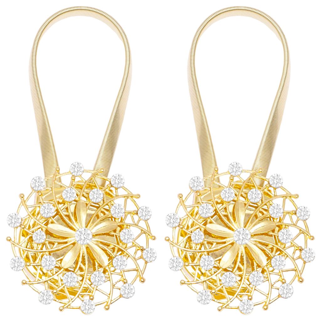 6/2Pcs Magnetic Curtain Buckle Scalable Curtain Tie Backs Bathroom Shower Curtain Accessories Home Decor Window Curtain Holdback