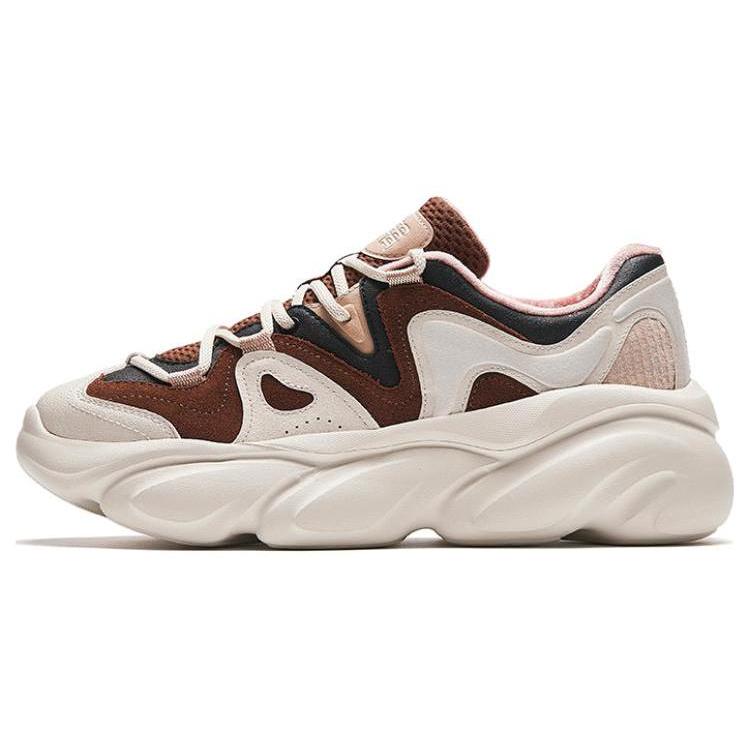 New Anta Meow Shoes Abrasion Resistant Low Top Casual Shoes Women's Brown 122348886-5