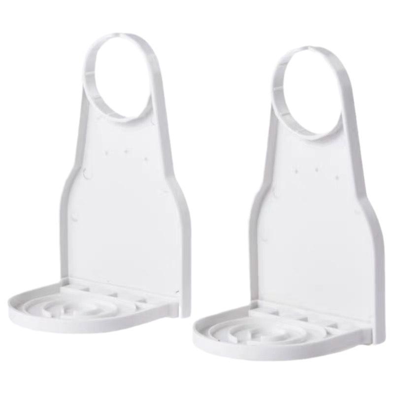 

2 шт., подвесная стойка без удара, держатель для стирального порошка, подстаканник, защита от разливов, складная складная полка для хранения в ванной комнате