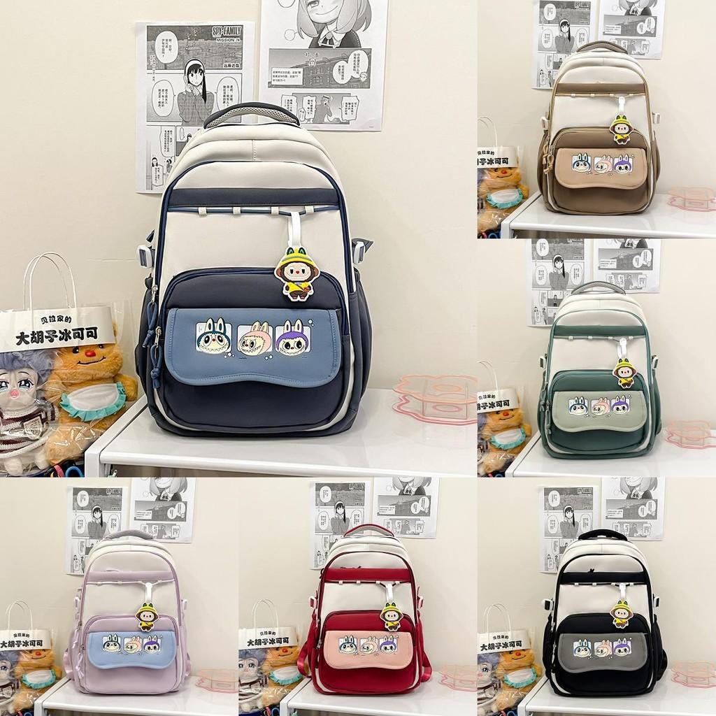 College Cute Style Cartoon Printed Student Backpack  For Use Daily