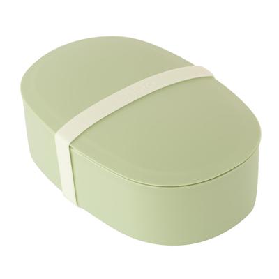 Ansio Bento Fluffy and Easy To Made In Dishwasher and Microwave Safe Box, Clean, 500ml, Green, Japan,