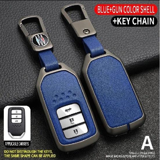 Zinc Alloy TPU Car Key Fob Case Cover For Honda Civic Accord CR-V HR-V Fit Pilot
