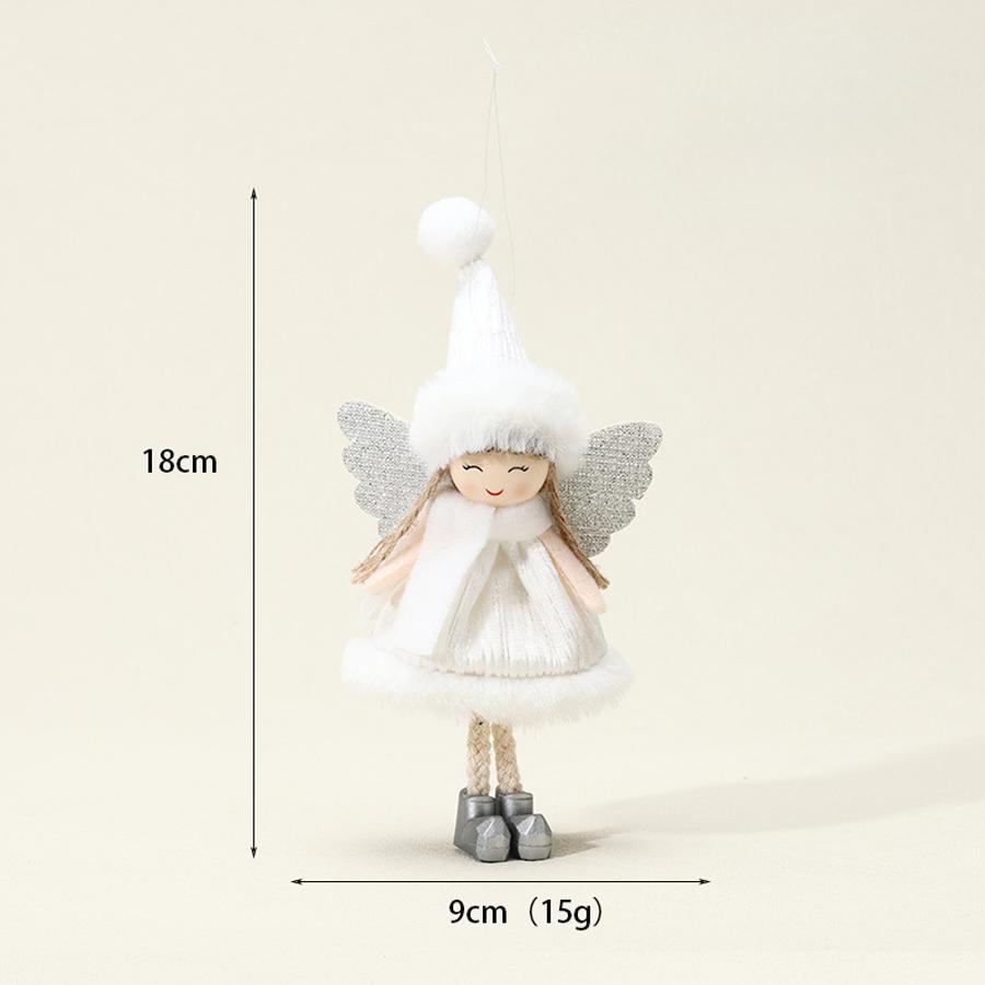 CutPlush Christmas Angel Ornaments - Fairy Doll Hanging Decor for Christmas Treee