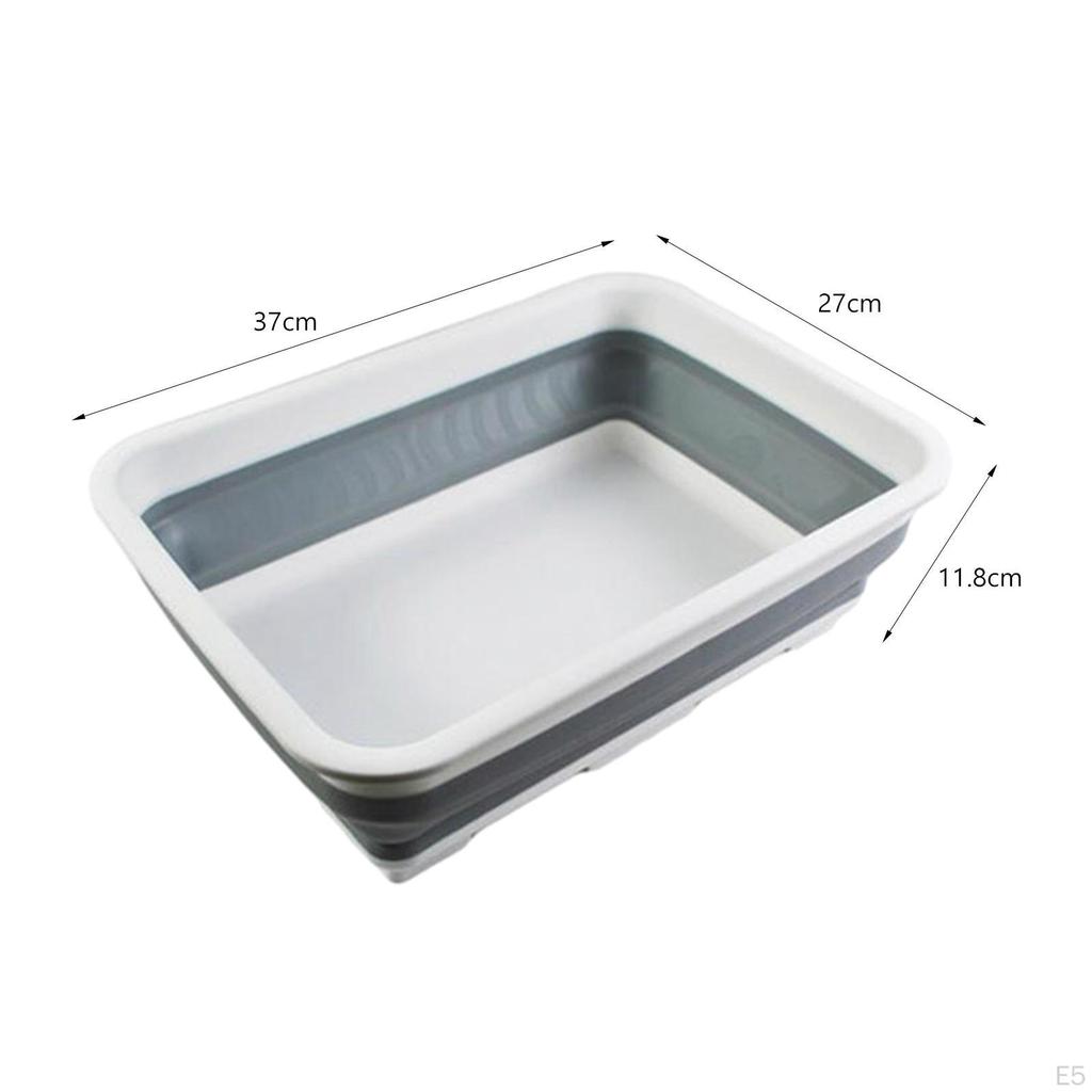 Collapsible Cat Litter Box Foldable Kitten Travel Toilet Bedpan Splashproof Easy Clean Open Top