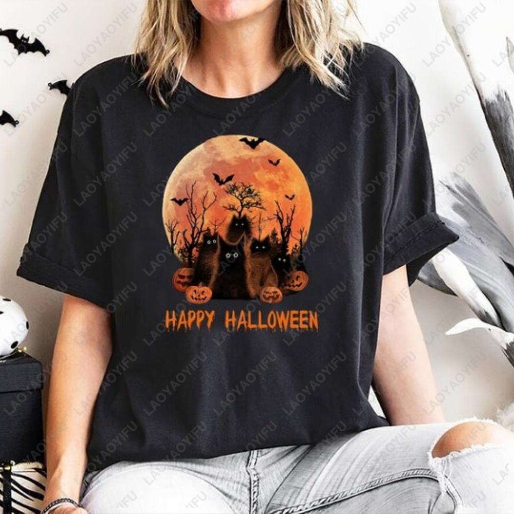 2025 Witch Scary Halloween TShirt Ladies Funny Halloween Shirt Halloween Gift Shirt Friends Birthday Party Dress Top For Unisex