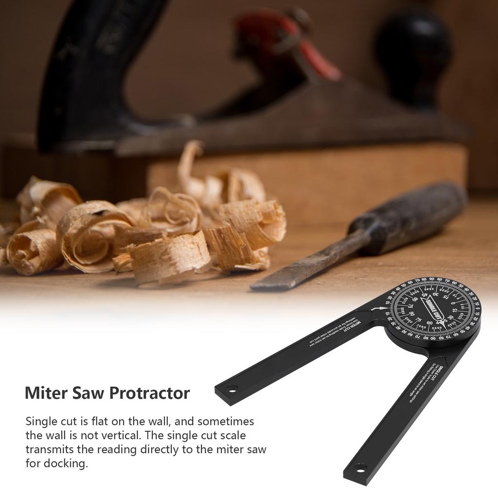 Miter Saw Protractor HighPrecision 360 Degree Rotatable Angle Finder Woodworking Measuring Tools