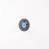 Dainty London Blue Topaz Gemstone 925 Sterling Silver Jewelry Handmade Boho Ring RR-62-13