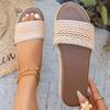 Fashion Weave Mesh Slippers for Women Summer Platform Shoes 2025 New Casual Slingback Sandals Designer Fashion Flip Flops Beach Slides