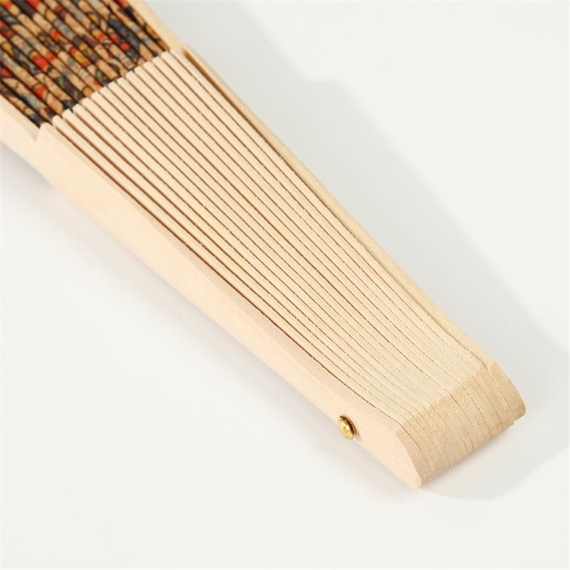 Printed Folding Hand Fans,Folding Fans Handheld Decorative Accessories for Wedding,Outdoor Party Favors,Bridal Decors