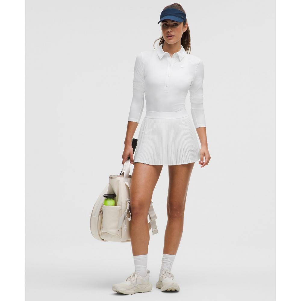 Lullulemon Replicate High-Rise Pleated Tennis Skirt Wht