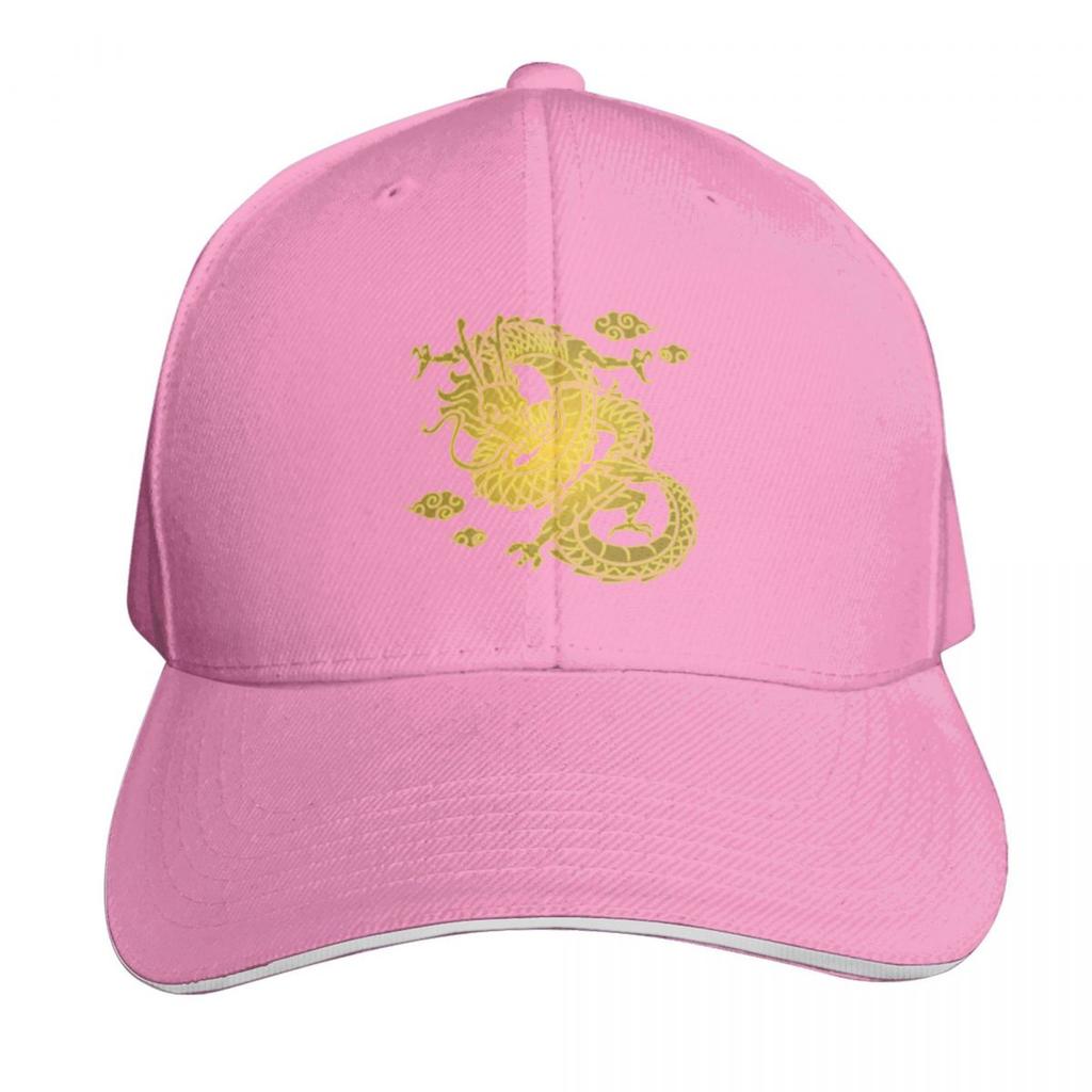 Golden Dragon Baseball Cap Christmas Hat Golf Hat Genuine Beach Outing Snap Back Hat Unisexs Womens