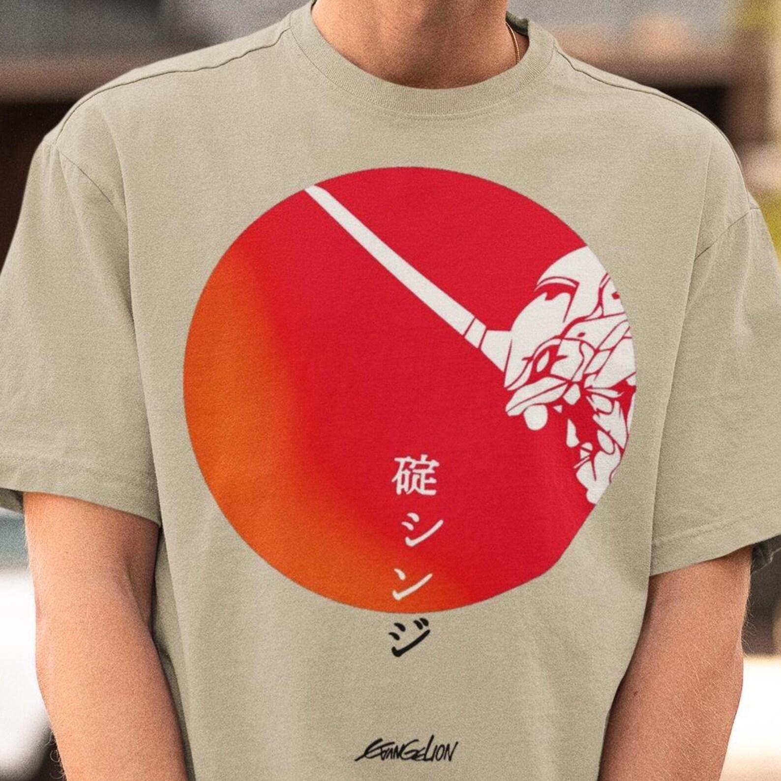 Eva Circle Anime T-Shirt – Evangelion Shirt,Manga Cosplay Tee S
