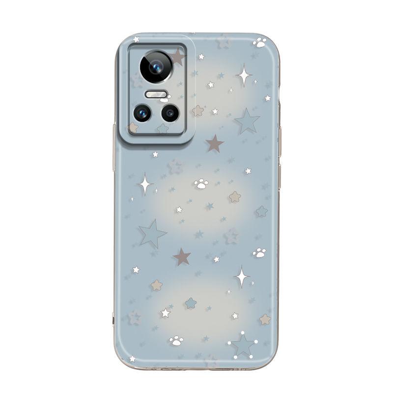 Smudge and Gradually Change The Stars RealmeGTNeo3 Mobile Phone Case Premium All-inclusive Silicone Soft Protective Case Couple