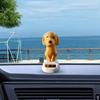 Juguete para Salpicadero de Coche Perro Solar Yousheng, Figura de Cachorro Amarillo Asintiendo, Juguete de Balanceo Automático para Escritorio de Oficina, Decoración de Animal Lindo con Energía Solar para