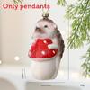 Festive Christmas Tree Ornament Squirrel Hedgehog Design Plastic Hanging Decor