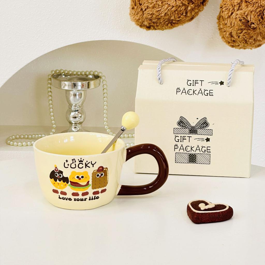 Souvenir Gifts Pastoral Style Single Cup Sunflower Ceramic Cup Household Set Mug Tulip Cup