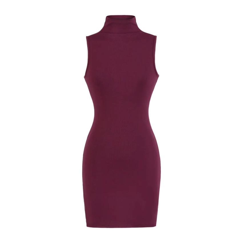 Trendy High-Waisted Sleeveless Dress: Elastic Waist, Elegant, Hip-Hugging Skirt - Early Spring 2026 Style for Women