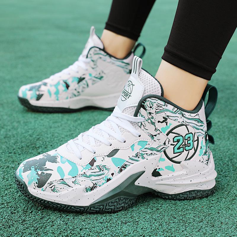 

Мужские амортизирующие баскетбольные кроссовки для подростков и студентов — идеально подходят для весенних и осенних соревнований 41