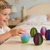 Easter Egg Toy Funny Twist Fidget 3D Printed Spiral Figurine Hand Stress Reliever Rotating Puzzle for Adults Anxiety Relief Gradient Color