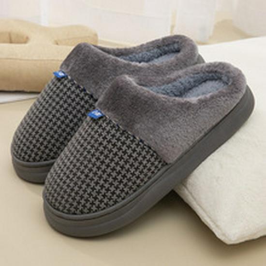 Cozy Autumn/Winter Plush Cotton Slippers: Warm, Non-slip, and Thickened for Couples